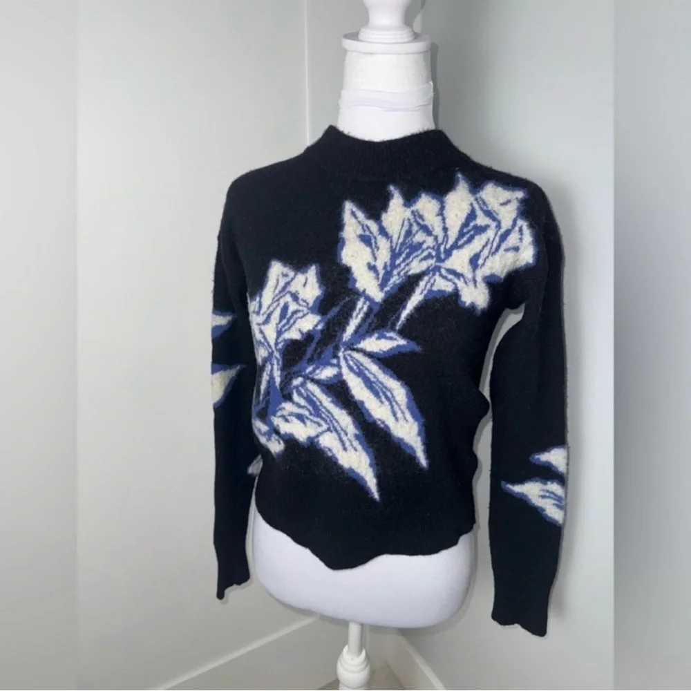 Veronica Beard Ayala Intarsia Pullover Sweater/Small - Picture 3 of 10